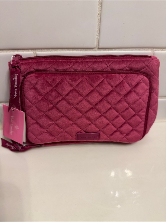 Vera Bradley Handbags - Vera Bradley Magenta Quilted Zip Cosmetic Pouch NWT